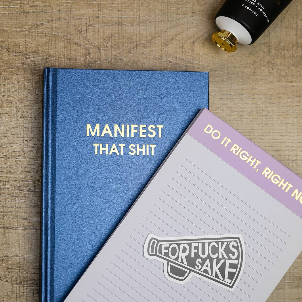 Chez Gagné - Wholesale Journal/Diary - Manifest That Shit - Hardcover Daily Journal - Hystar Navy3