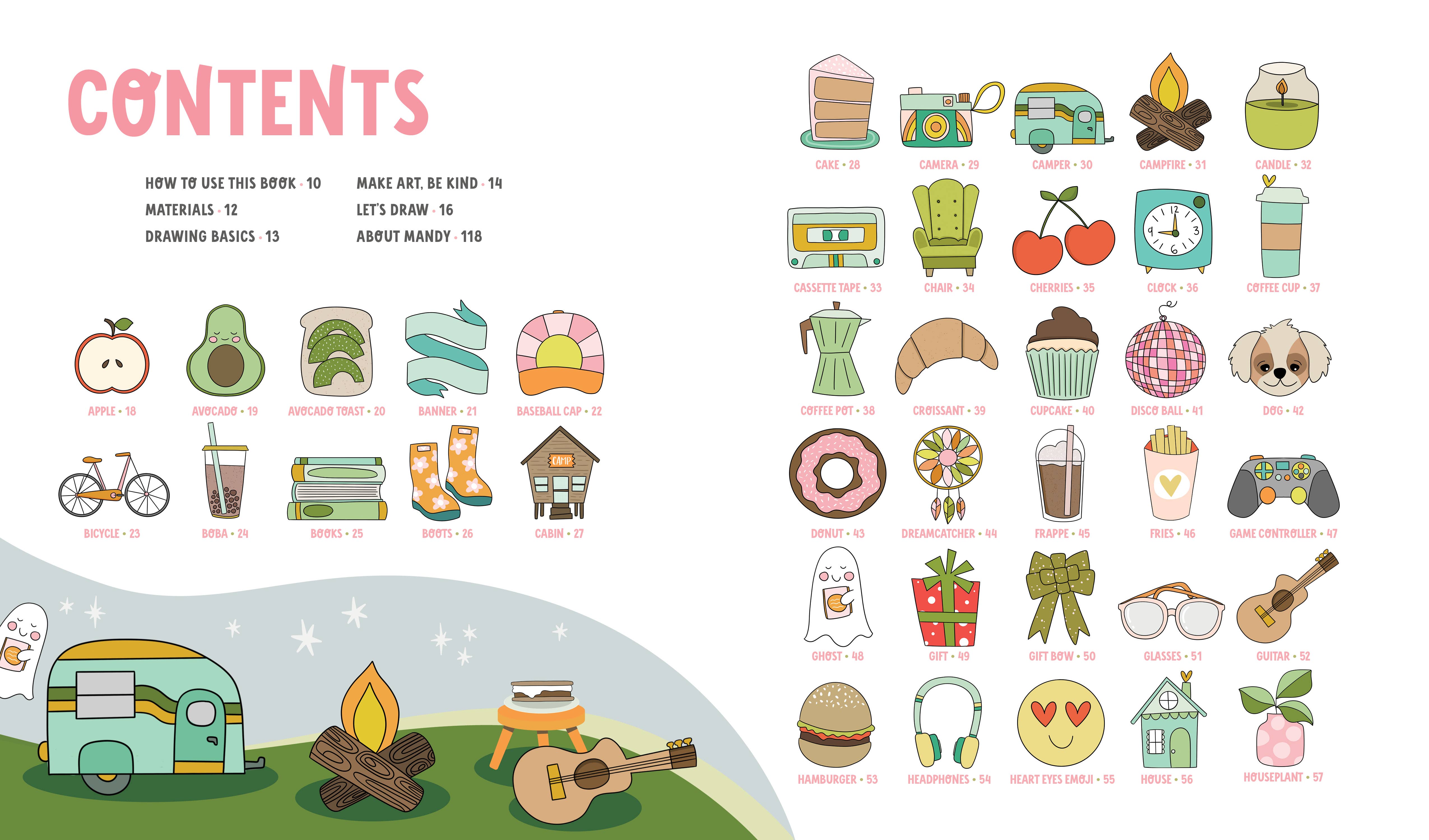 Better Day Books - Wholesale Crafts, Hobbies & DIY - KindKids Let's Draw Cute Stuff: 100 Simple Drawing Lessons2