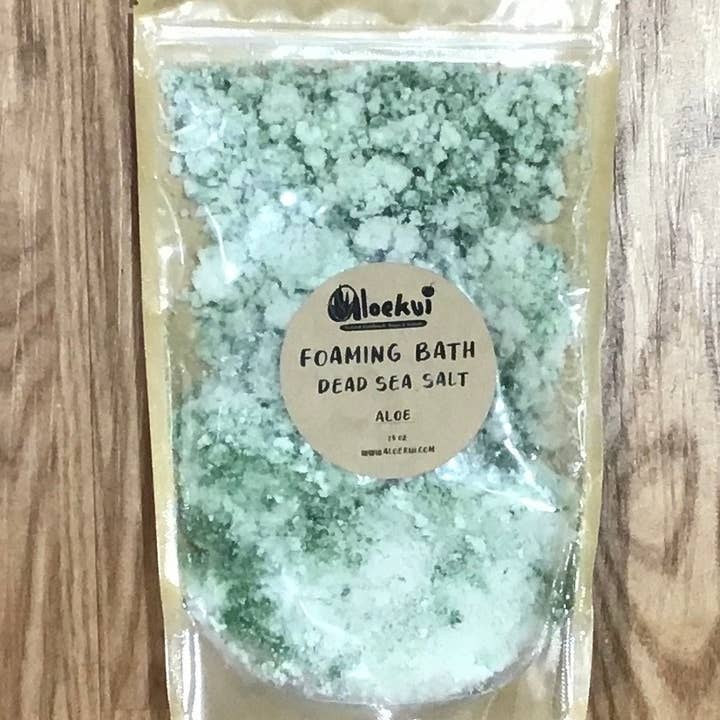 Gentle Nature "aloe" Foaming Bath Salt 32 oz for wholesale by Aloekui,llc