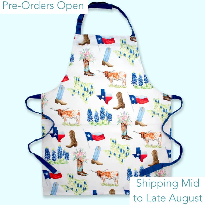 Tablier Texas en toile pour la vente par Taylor Paladino