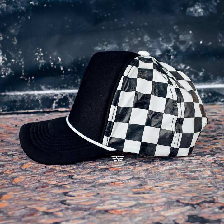 Flying S Company - Wholesale Baseball cap – Unisex - LIMITED EDITION Luminescent Checkered Back Trucker Hat3