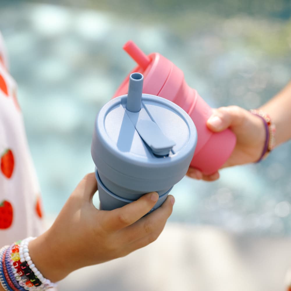 Stojo – wholesale Drinking glass/cup – Kids & Baby – 8 oz Collapsible Jr. Cup - Collapsed Packaging10