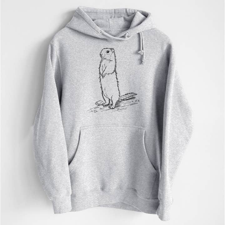 Belding's Ground Squirrel - Urocitellus beldingi - Heavyweight Fleece Hoodie for wholesale by Because Tees