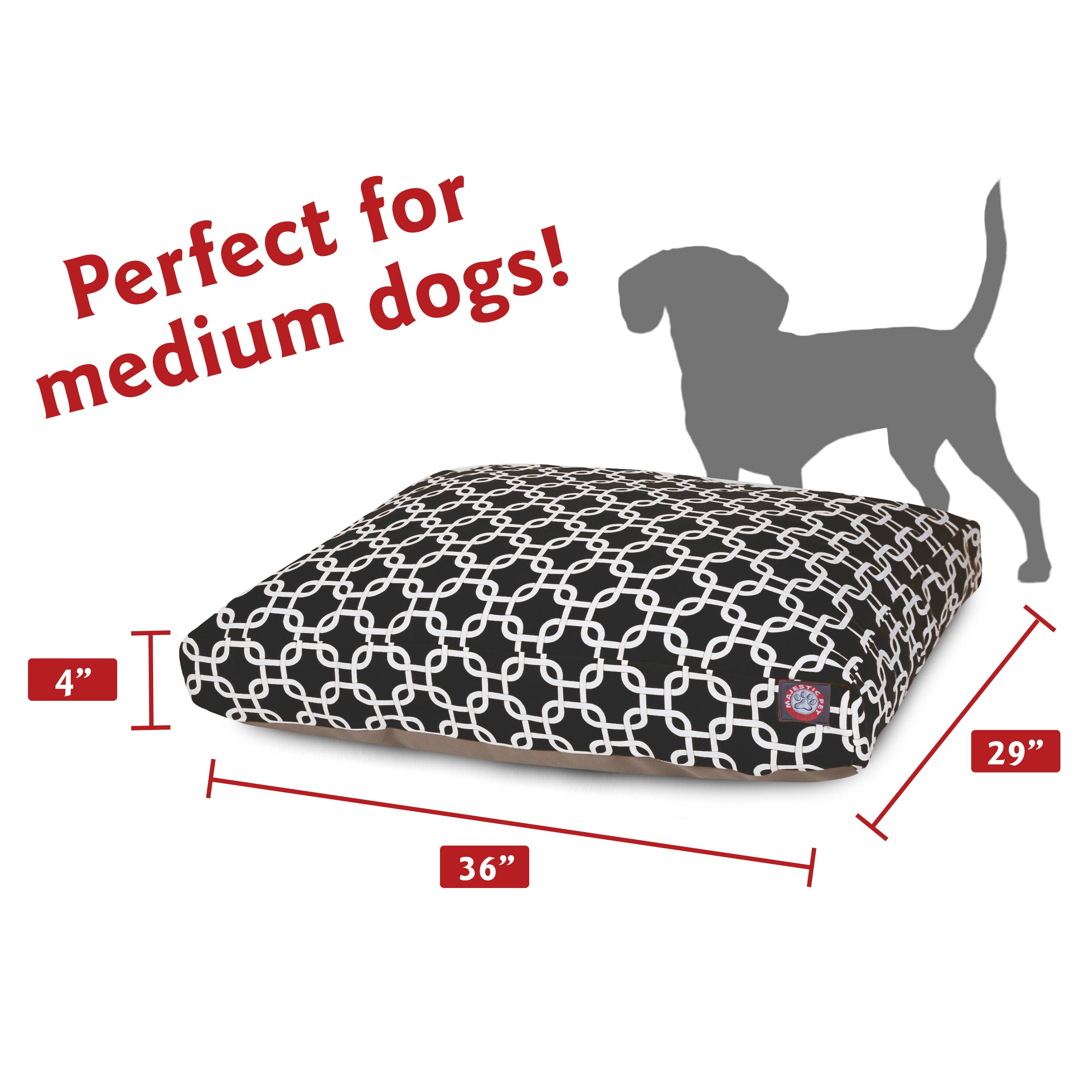 Majestic Pet Products - Vente Panier – chien - Lit pour chien Links Rectangle77