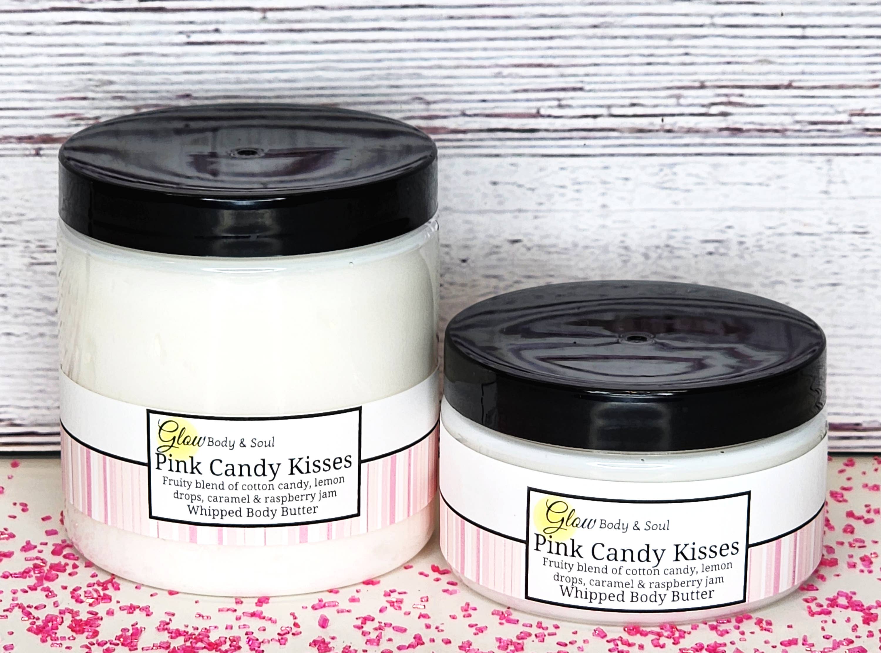 Glow Body and Soul - Wholesale Body Balm/Butter - Pink Candy Kisses Body Butter Paraben Free Body Butter1
