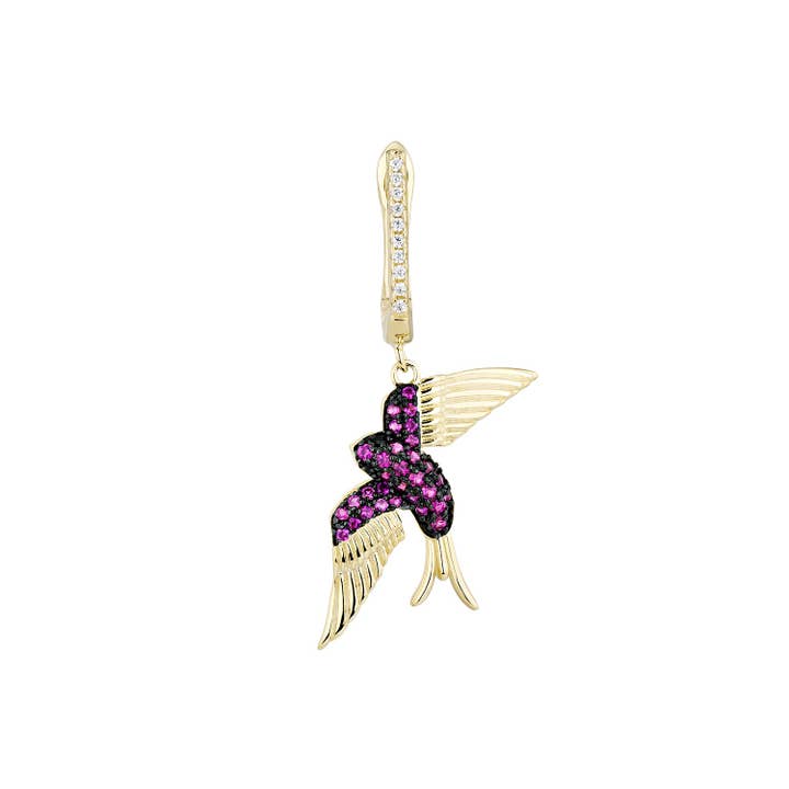 EarCandy Jewelry - Wholesale Single Earring - NAHUA HOOP PIERCING EARRING