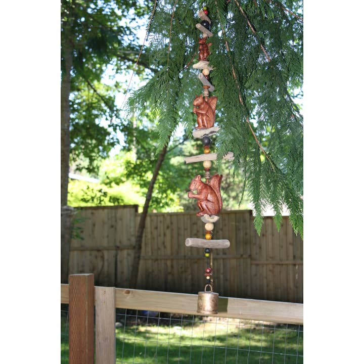 Cohasset Gifts - Wholesale Wind Chime - Triple Squirrel Cohasset Bell1