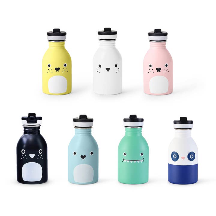 Noodoll - Wholesale Water Bottle - Stainless Steel Water Bottle - Ricepudding Bear-Blue-US only8