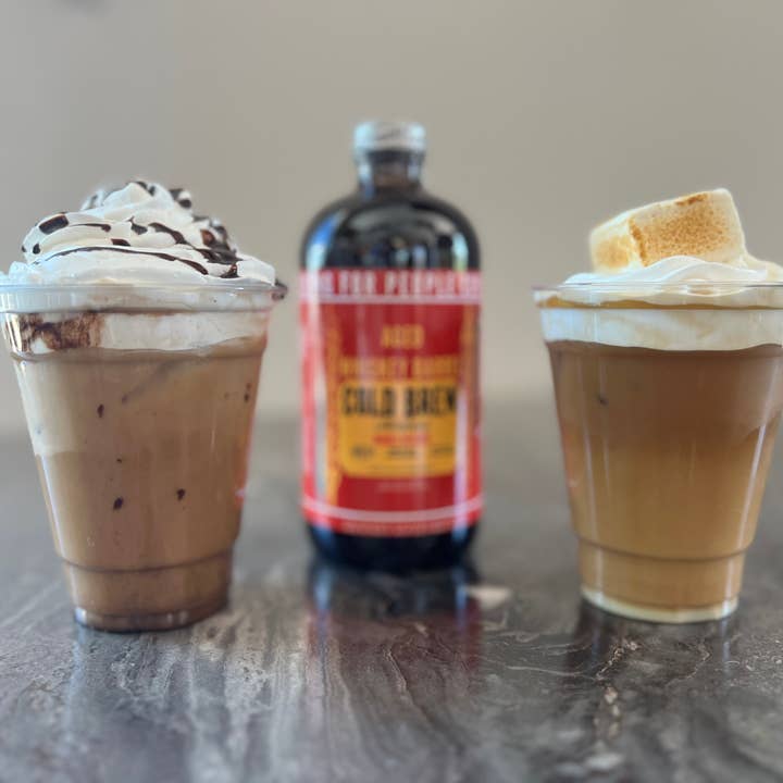 Rising For People Coffee Company - Venta al por mayor Café helado/infusiones frías - Café frío concentrado en barril de whisky envejecido
