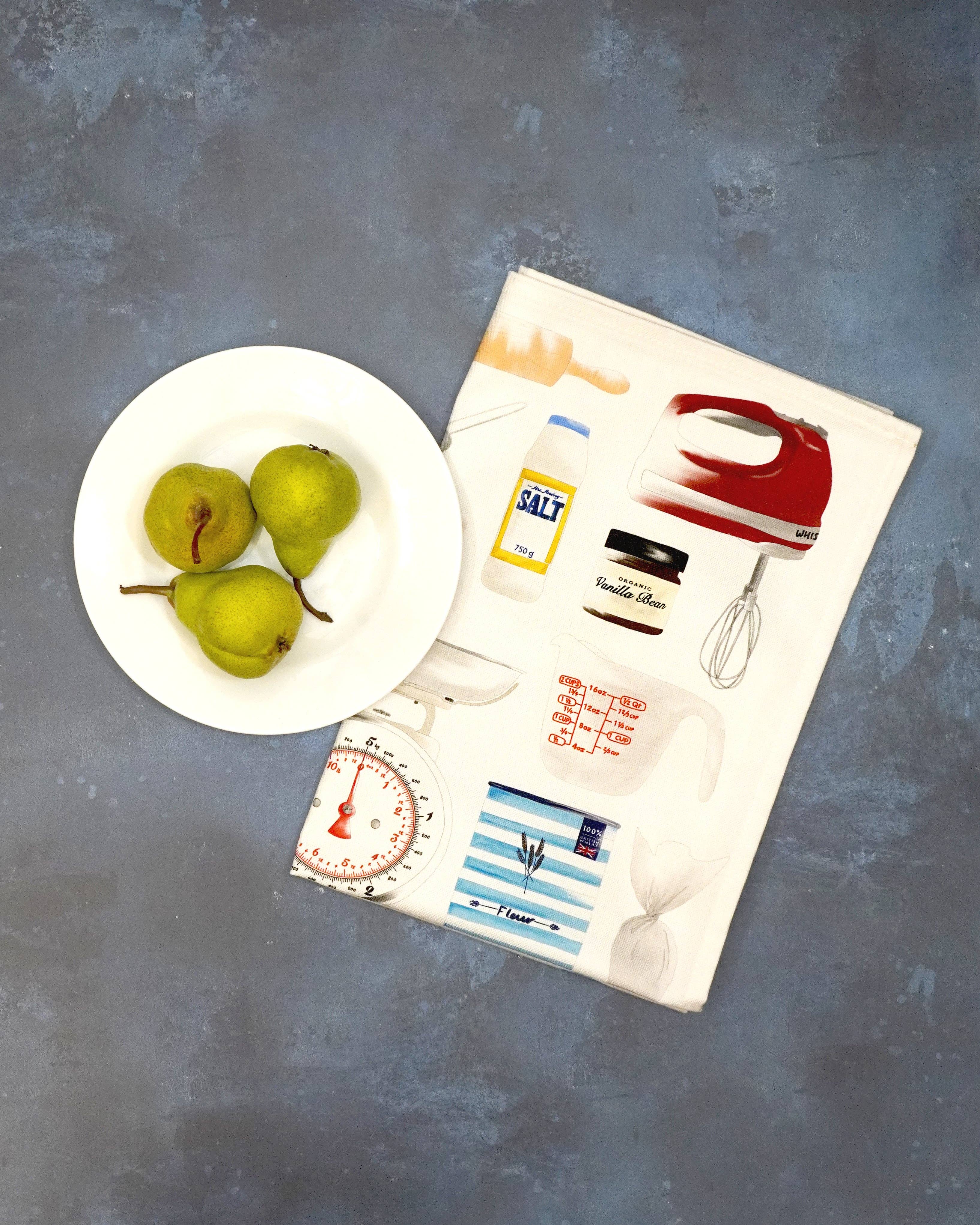 Corinne Alexander – wholesale Tea towel – Time to Bake Tea Towel - British Made - Baking - Cotton