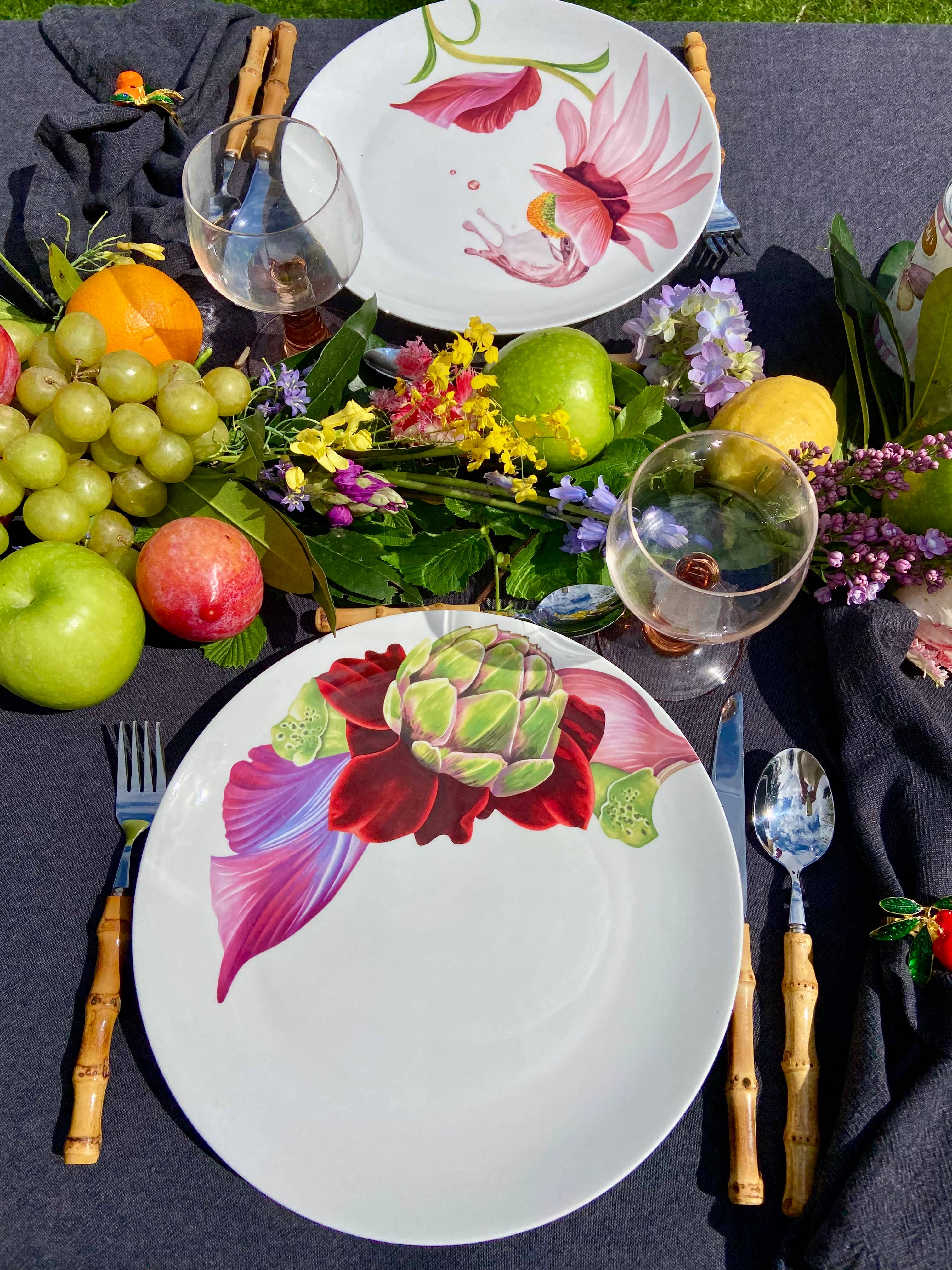 Bordy's - Vendita all'ingrosso Piatto - Botanical Wonders - Set di 4 piatti da cena14