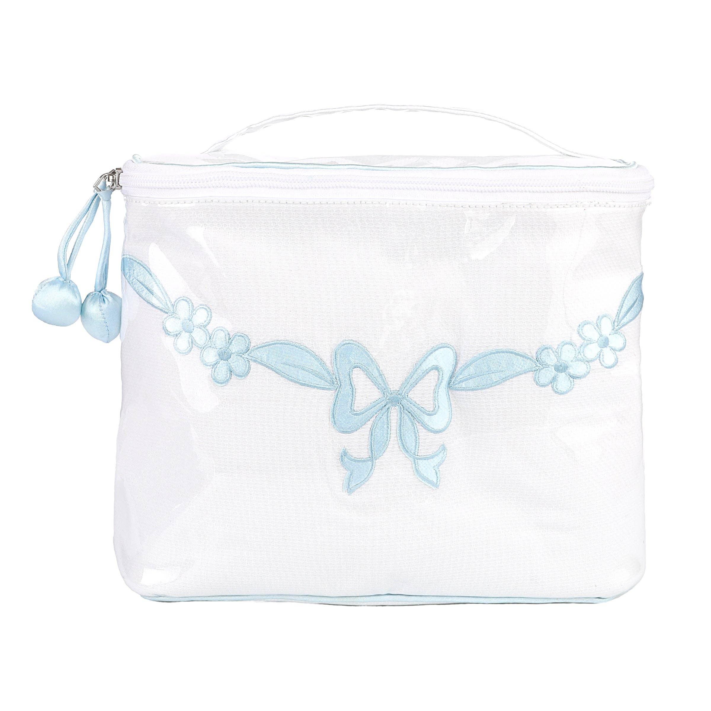 Lenora – bolsa de maquilhagem e cosméticos por atacado – MALA DE TREINO COM LAÇO FLORAL5