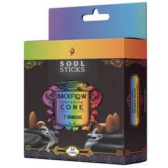 Gypsy Rose - Wholesale Incense - Soul Sticks 7 Chakras Backflow Incense Cones