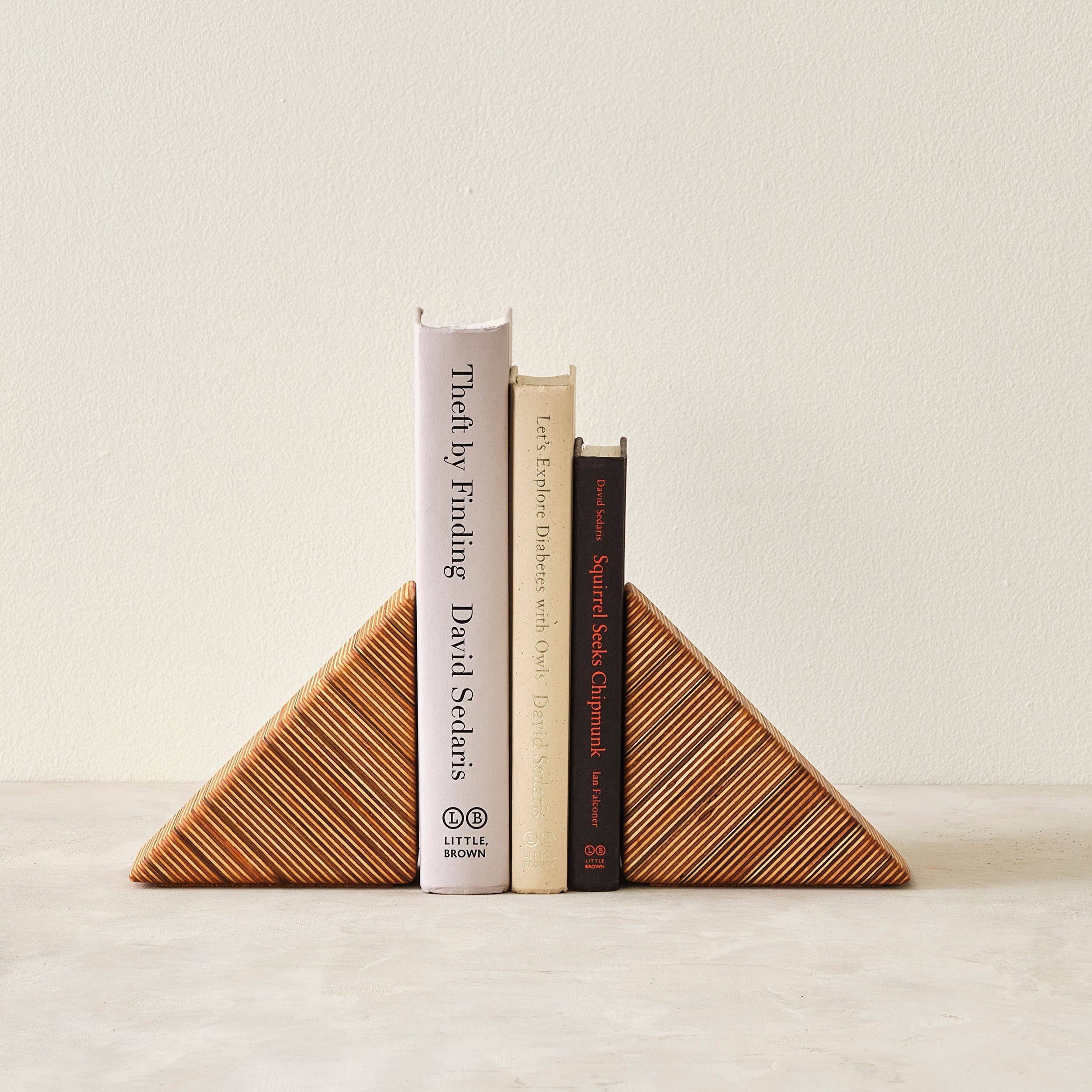 Relic Modern™ | Furniture & Objects - Wholesale Bookend - Modern Walnut & Baltic Birch Wood Bookends - Sold as a Pair2