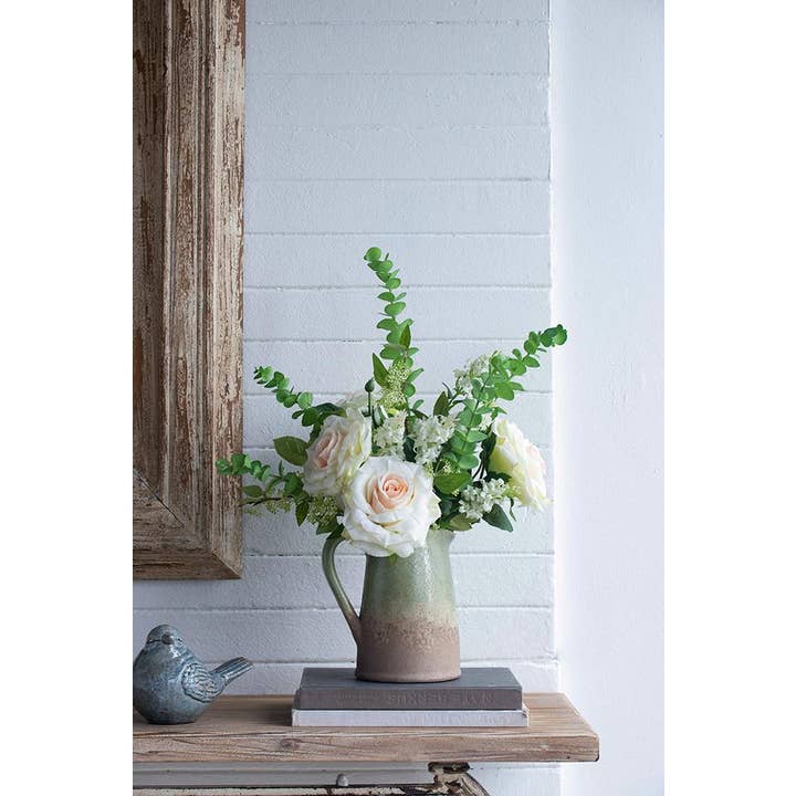 A&B Home Group Inc. - Wholesale Artificial flowers - 7x3x26"H Real Touch Rose Stem,Cream 72EA/CTN9