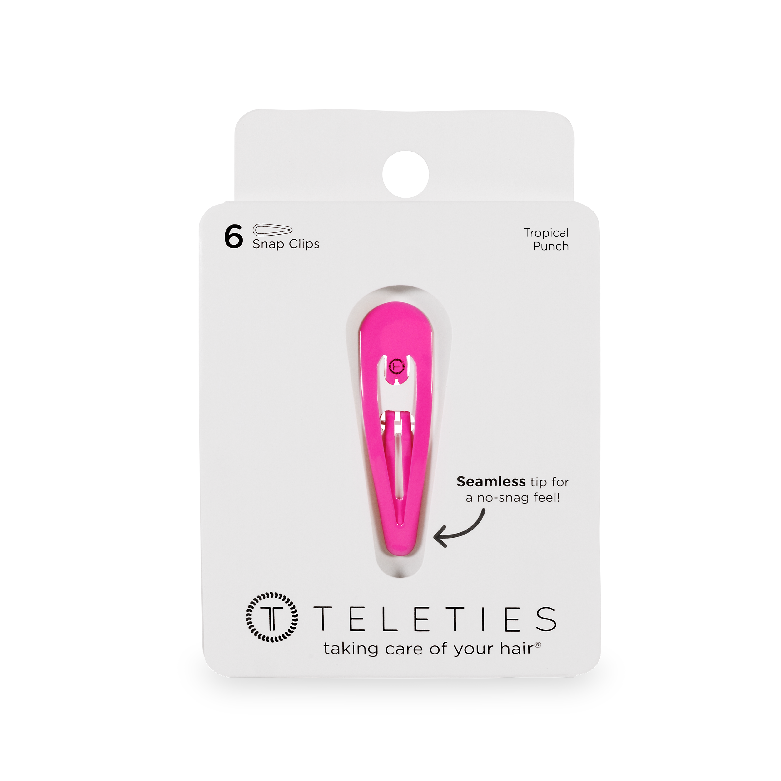 TELETIES - Wholesale Hair Clip - Women's - Snap Clip | Tropical Punch | 6 Count1