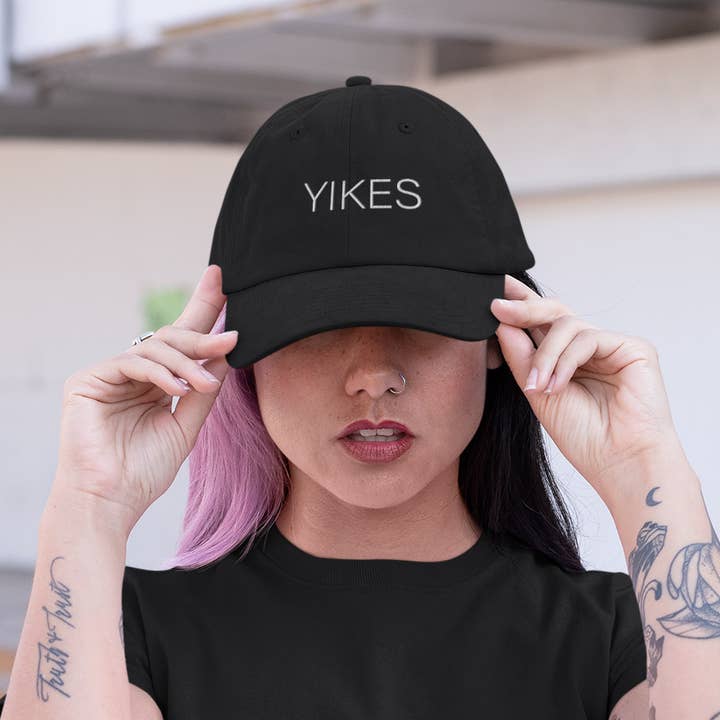 Yikes Dad Hat for wholesale by femfetti