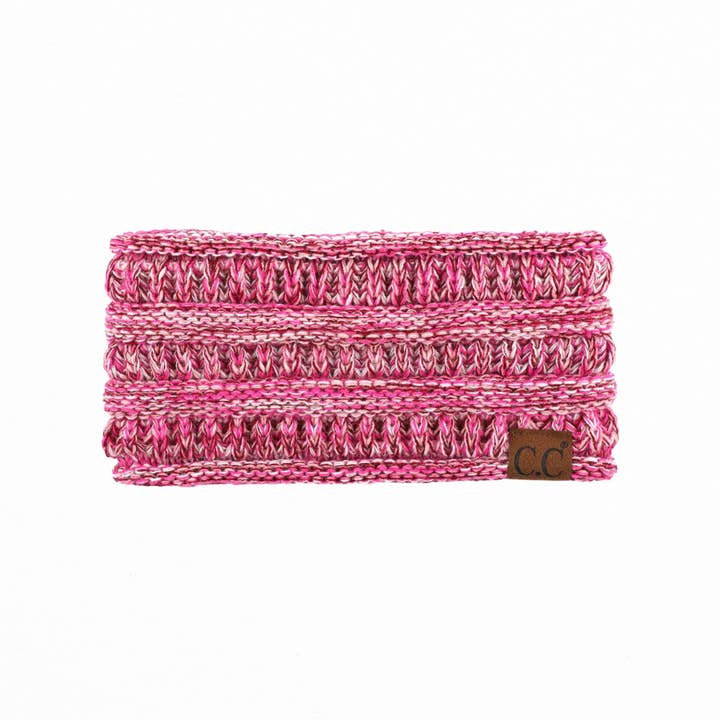 Truly Contagious - Wholesale Fashion Headband - Women's - CC Multi Color Sherpa Lined Women's Headwrap ( HW-826 )