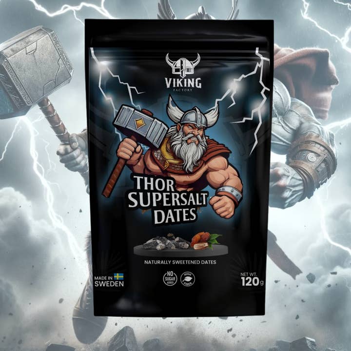 Viking Factory AB - Wholesale Hard Candy - THOR SUPERSALT DATES 120 G
