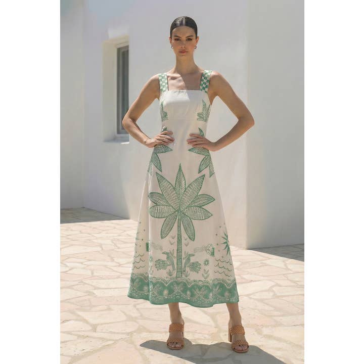 Palma Sommarklänning | Grön för wholesale av Stellino