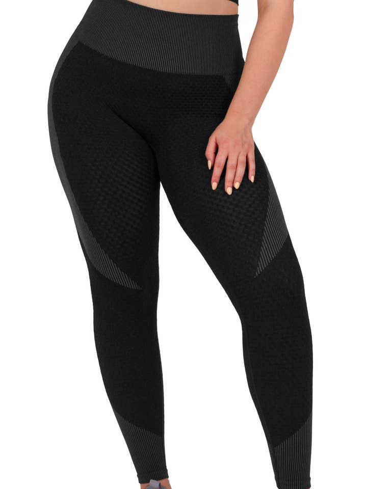 Honeycomb Contour Seamless Leggings for wholesale by B Free AUSTRALIA