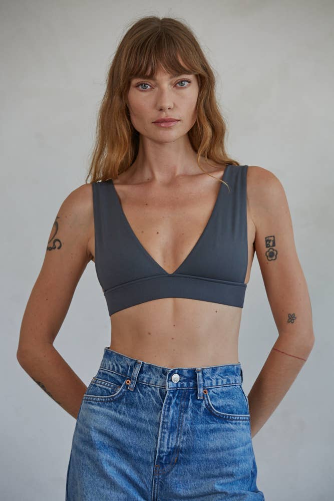 By Together - Vente Brassière – femme - Débardeur brassière sans couture en maille à col en V profond - Dealbreaker By Together20