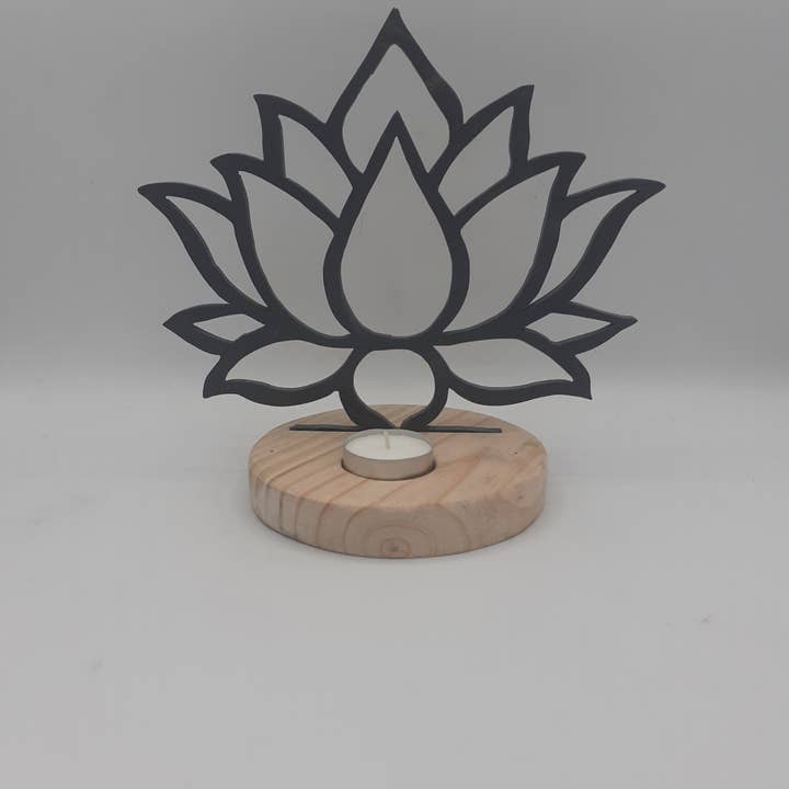 L'Ardoise Originale – wholesale Ljushållare – Lotus blomma ljusstake 24x19cm