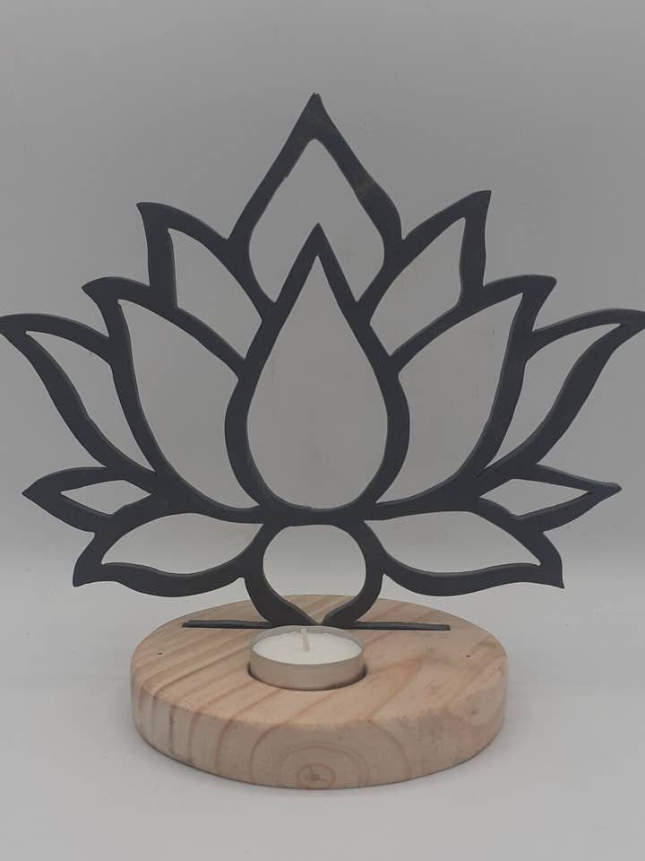Lotus Blumen-Kerzenhalter 24x19cm für den Großhandel von L'Ardoise Originale