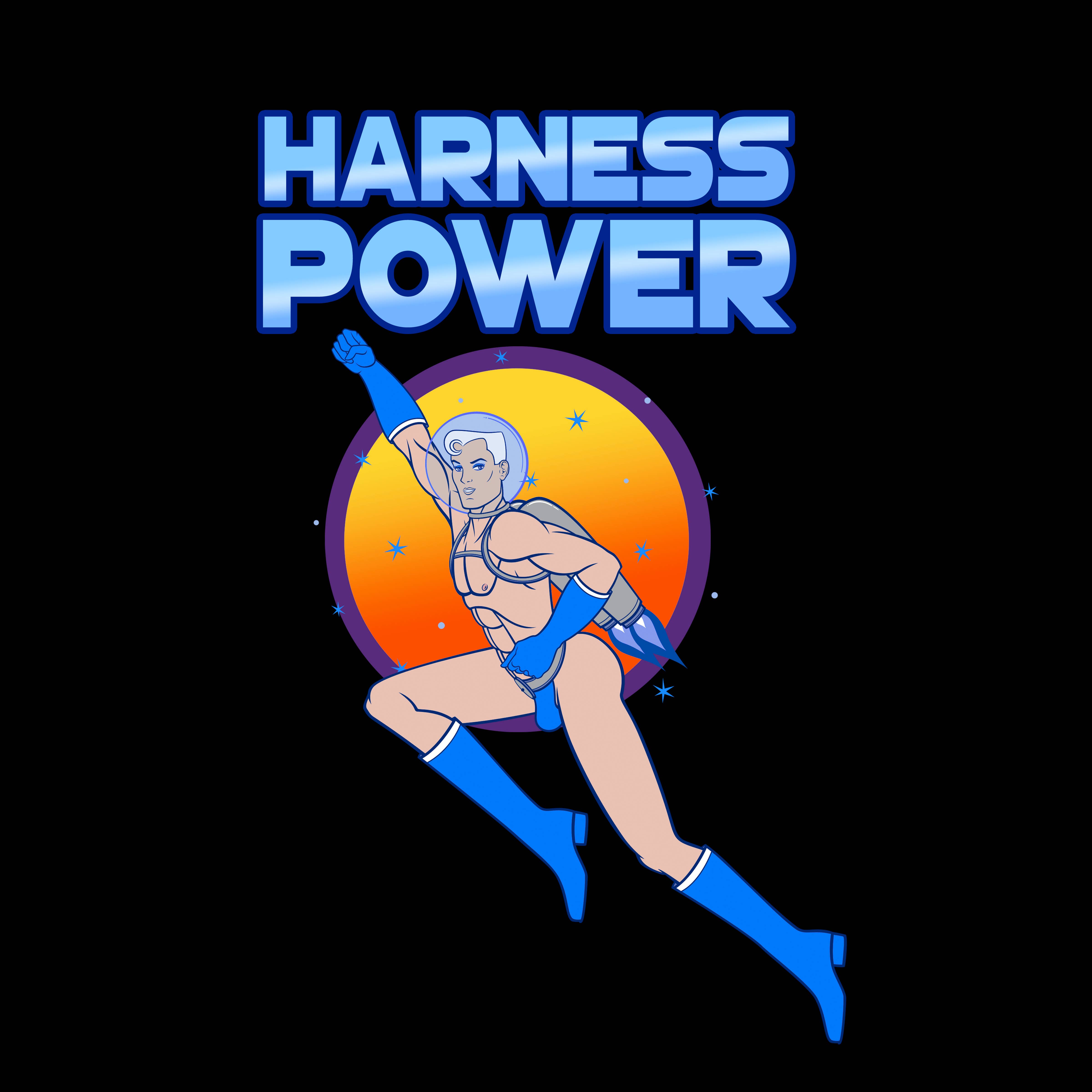 Peachy Kings / Kweer Cards - Wholesale Screen Printed T-Shirt - Unisex - Harness Power T-shirt ( Gay Queer LGBTQ) - Black2