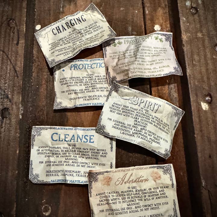 Blackwater Apothecary - Wholesale Meditation Supplies - Curses Ritual Oil for Baneful Magic & Hexes – 1oz6