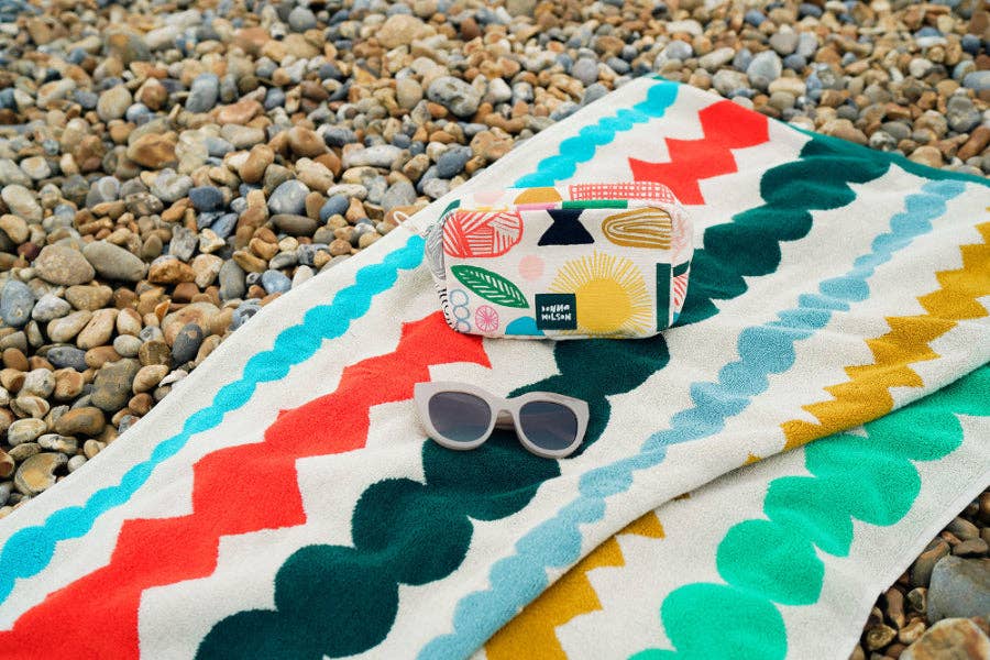 Donna Wilson - Wholesale Bath Towel - Mixed Fizz Bath Towel4