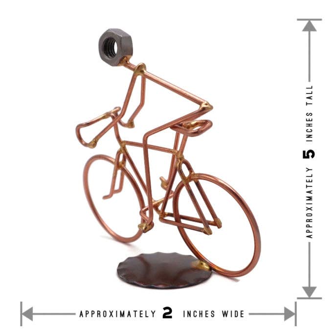 Rock Creek Metal Craft - Wholesale Decorative Tabletop Object - Ten Speed Bicycle Rider (Road Bike Rider)1