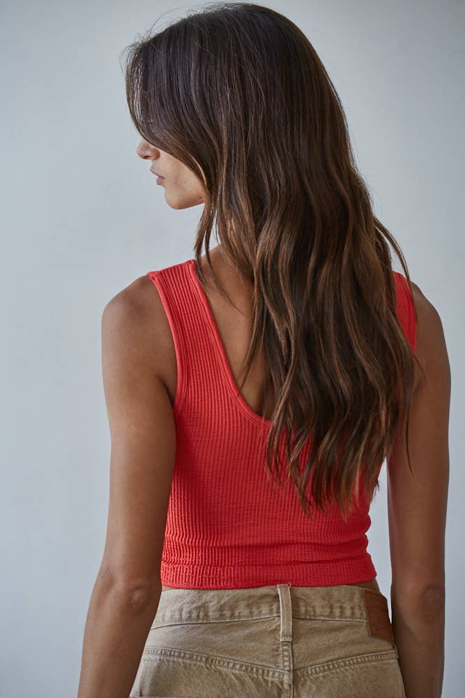 By Together - Wholesale Tank Top - Women's - S1050N | Seamless Sleeveless UV Neck Reversible Tank Top25