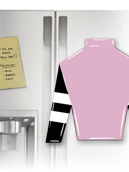 Affirmed Jockey Silk Magnet for wholesale by Steel Southern Designs