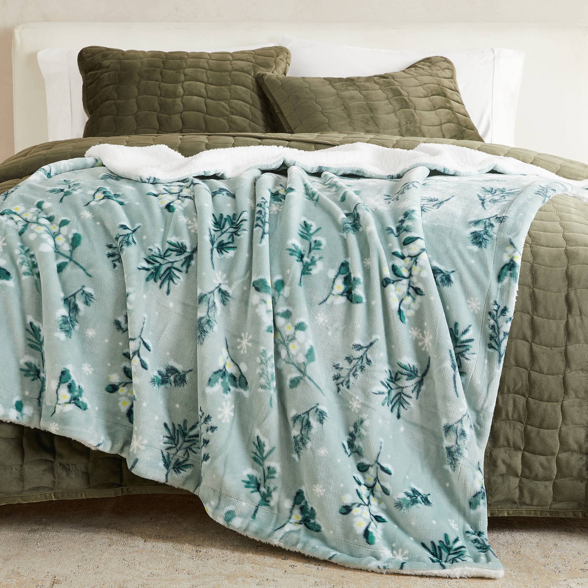BH Collective - Wholesale Bedding Blanket - Bed Blanket - Velvet Plush & Sherpa Reverse - Kinsley35