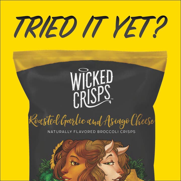 Wicked Crisps - Wholesale Crisps - Roasted Garlic & Asiago Cheese Broccoli2