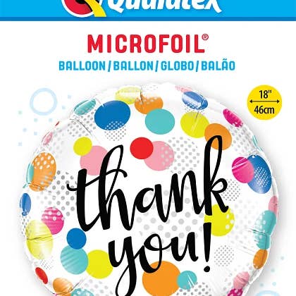 THANK YOU DOTS UPON DOTS 18" BALLOON for wholesale by Party Hunterz LLC