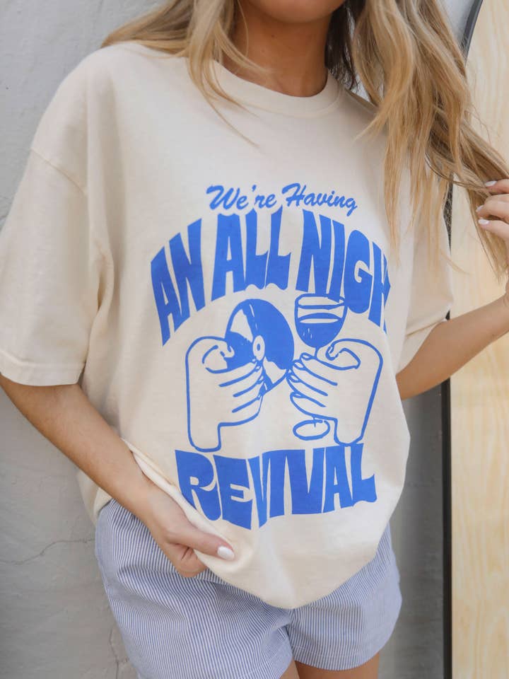 CHARLIE SOUTHERN - Wholesale Screen Printed T-Shirt - Women's - All Night Revival T-Shirt1
