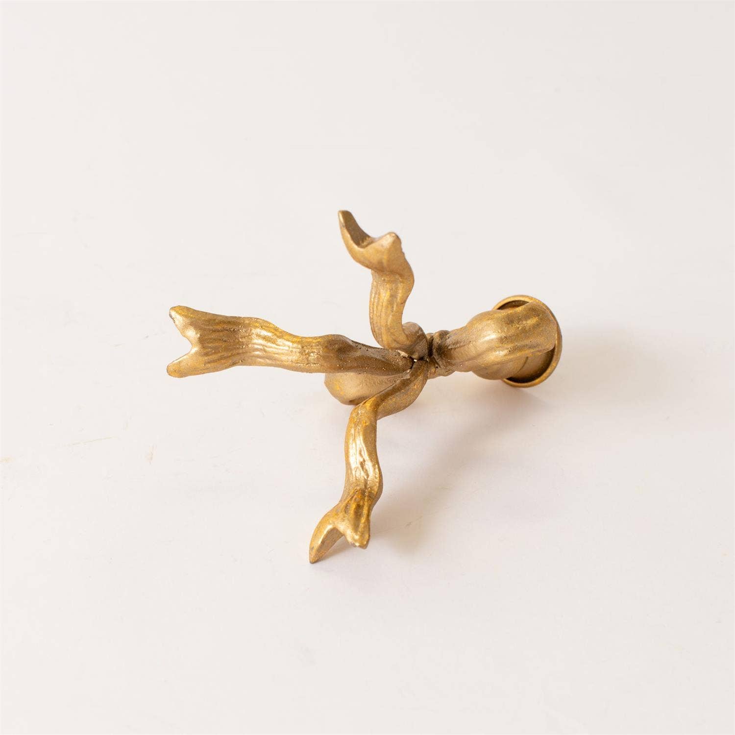 Audrey's Home & Gift - Wholesale Candle Holder - Candle Holder - Gold Metal Tied Bow (Pk/04)2