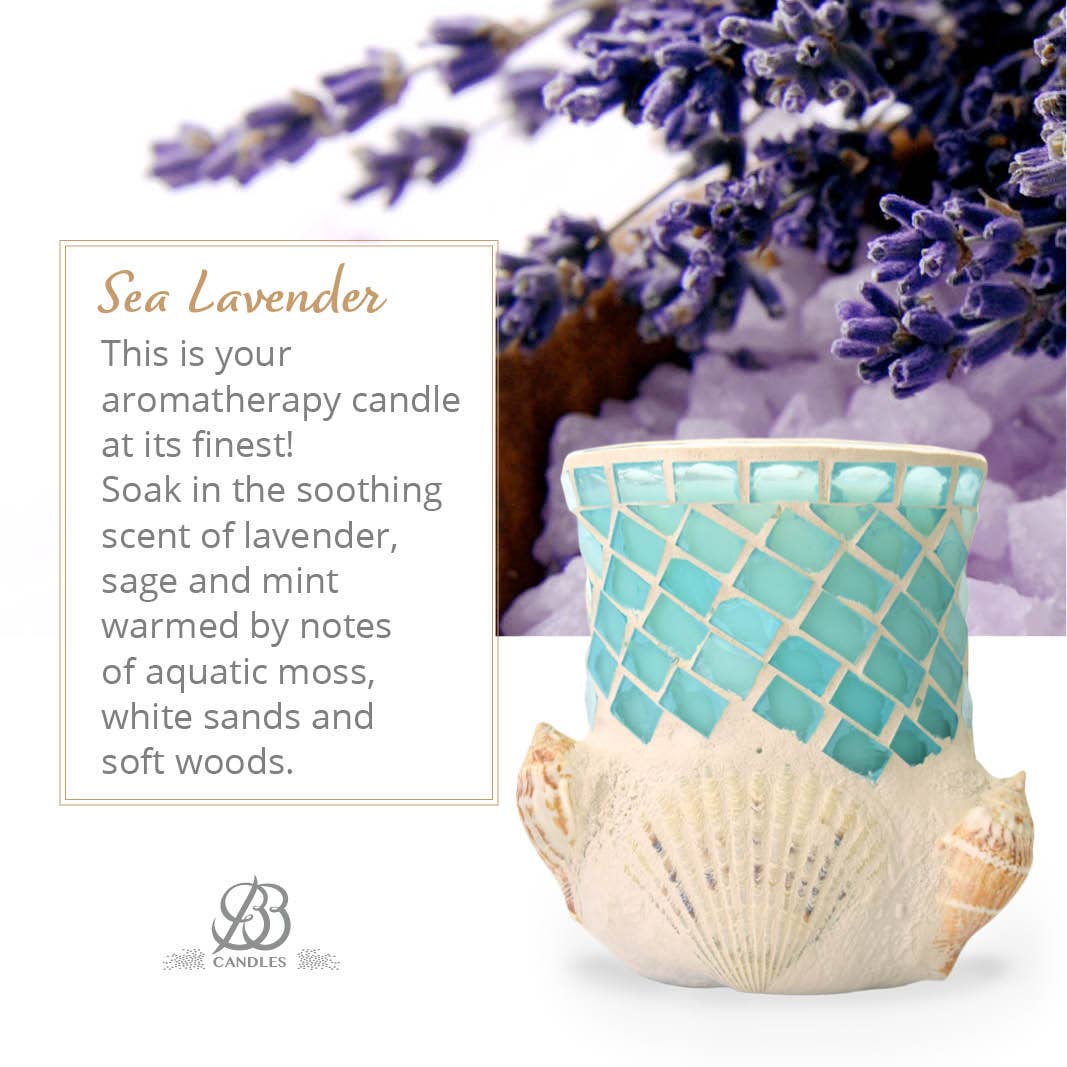 REMOVED BRAND – wholesale Jar/filled candle – Shoreline - Sea Lavender - 13 oz. Coastal Home Decor Candle3