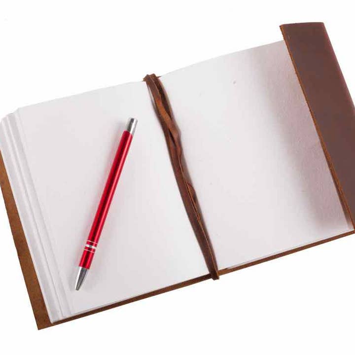 Men's Gifts Australia - Wholesale Journal/diary - Leather Journal-Compass-5x71