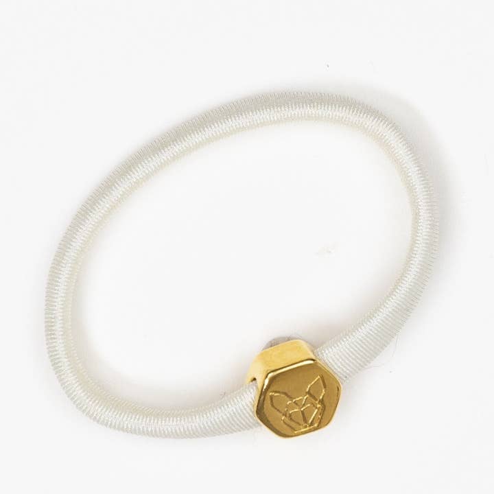 Ivory Elastic Hair Tie for wholesale by Hunny Bunny Collection