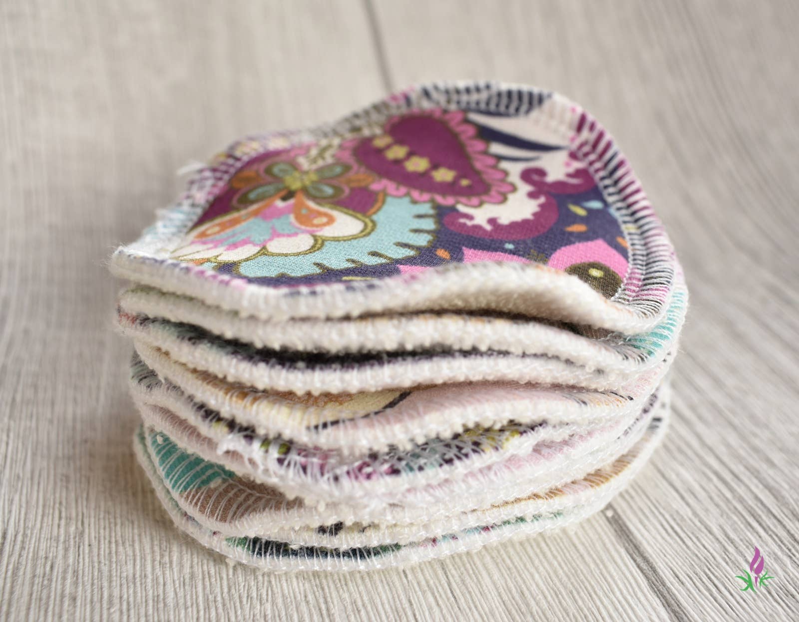 KKfabricsandcreations – Removedor de maquilhagem por atacado – Pads reutilizáveis para maquiagem, conjunto com 10 unidades1