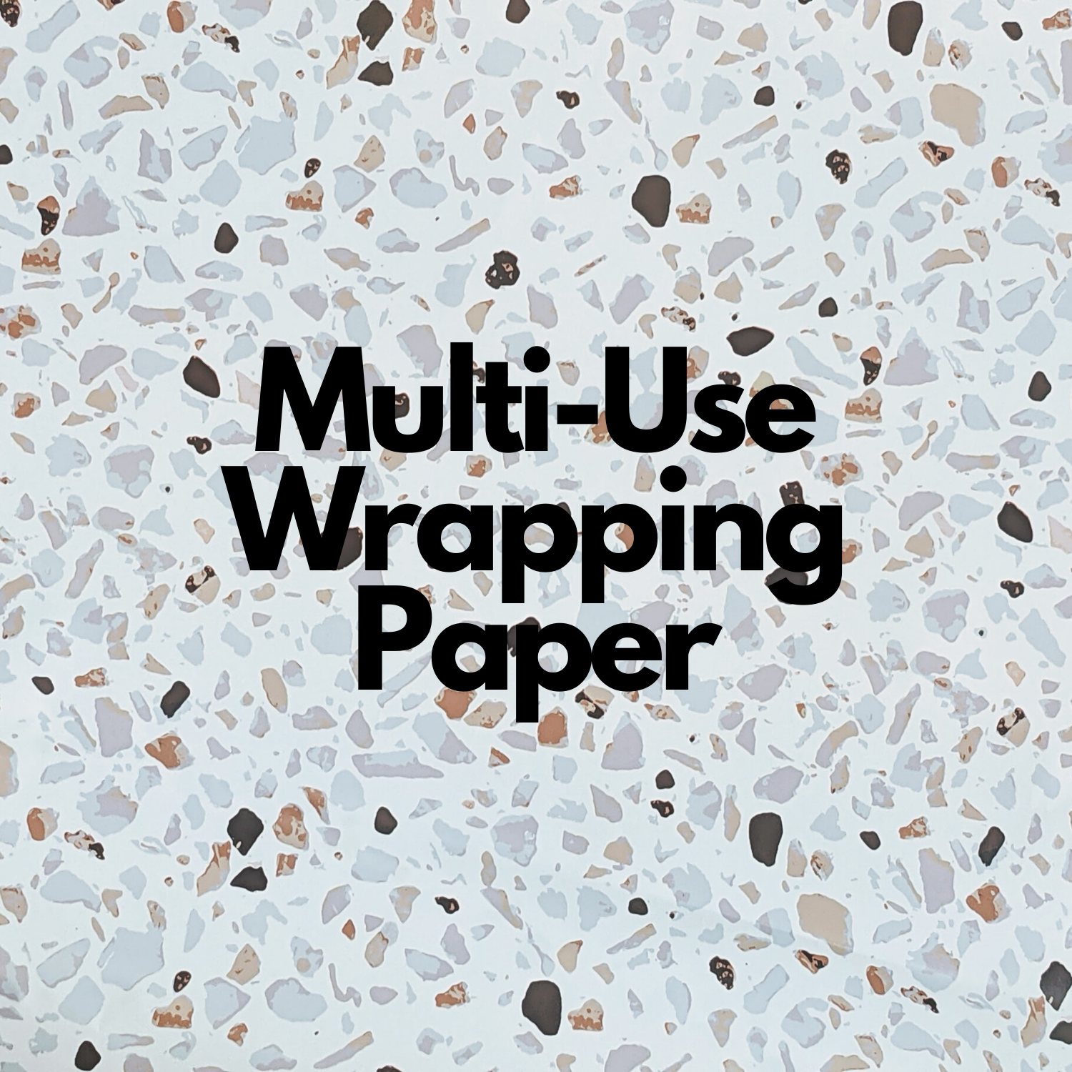 Ofelia & Co. – wholesale Wrapping paper roll – Premium White Terrazzo Wrapping Paper - 24" W x 30' L8