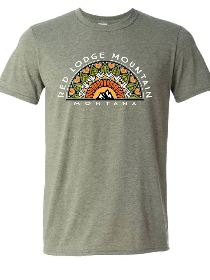 Garden Mandal Graphic T-shirt for wholesale by Wild West Shirt Company