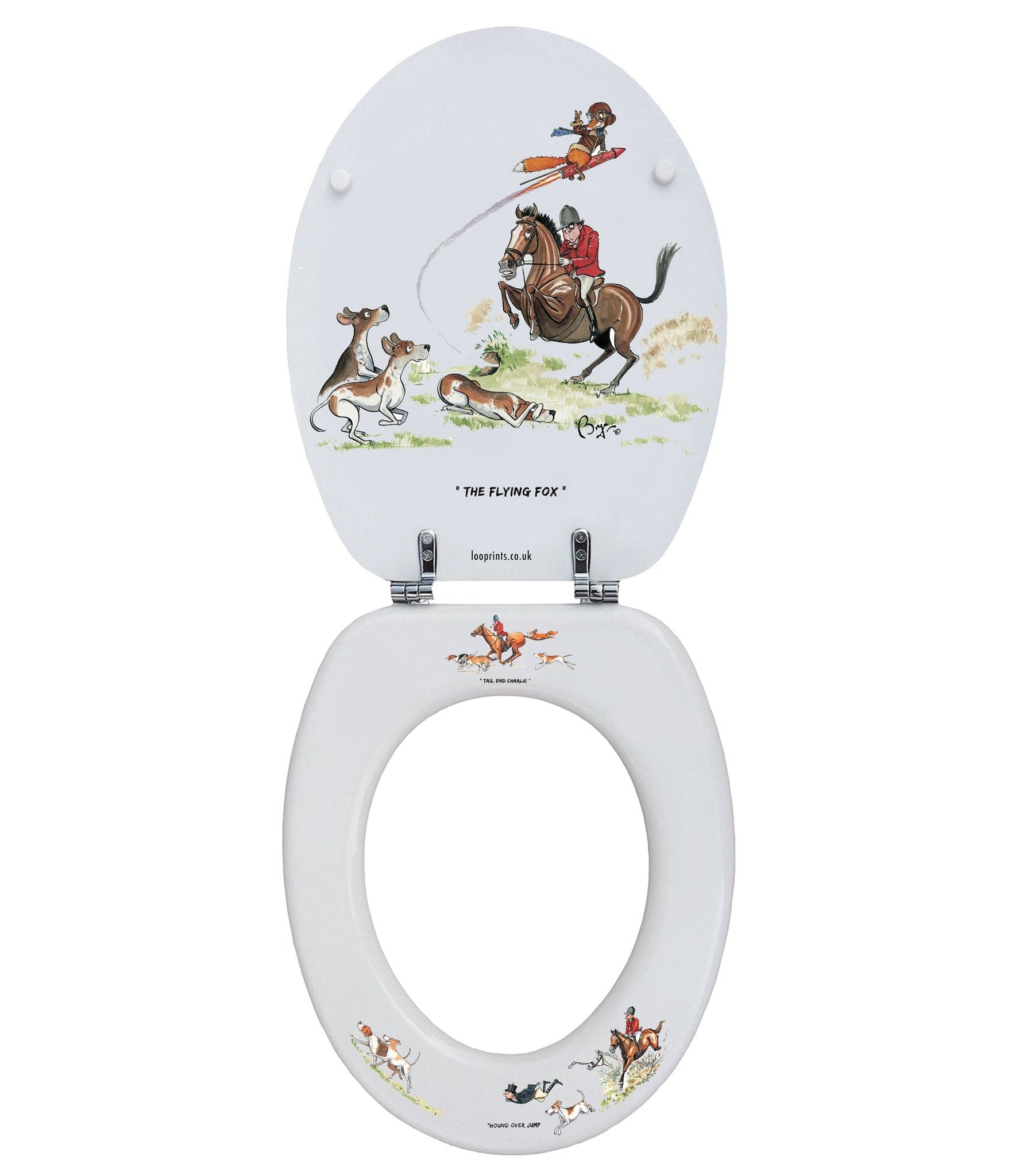LOOPRINTS – wholesale Toilet seat cover – Soft Close Toilet seat- Horse Riding, Equestrian Gifts,Decor1