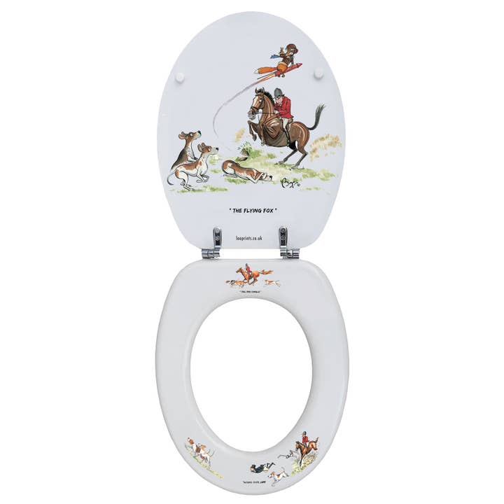 LOOPRINTS – wholesale Toilet seat cover – Soft Close Toilet seat- Horse Riding, Equestrian Gifts,Decor1