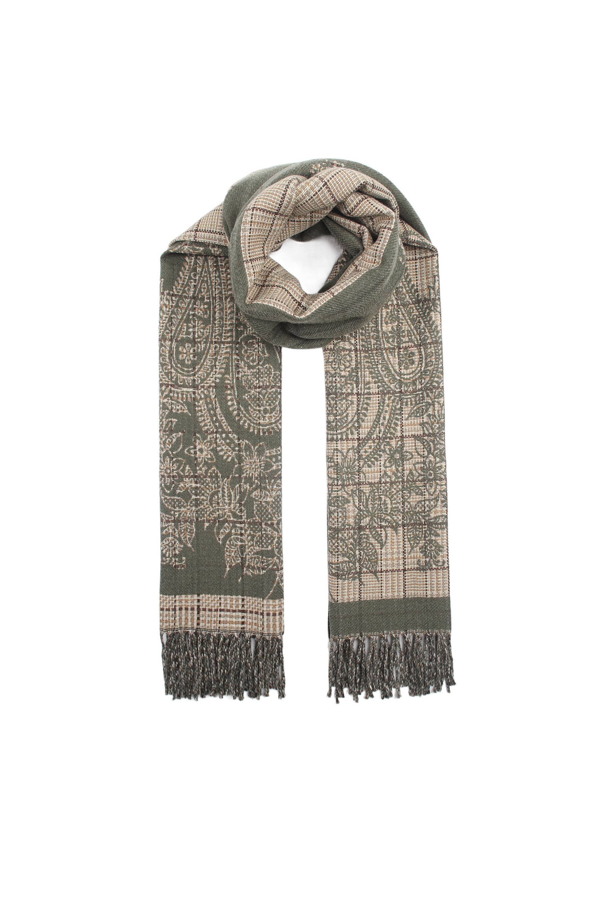 PHANIE MODE - Vendita all'ingrosso Sciarpa - Donna - E-09356 Sciarpa stampata bandana – Motivi cachemire8