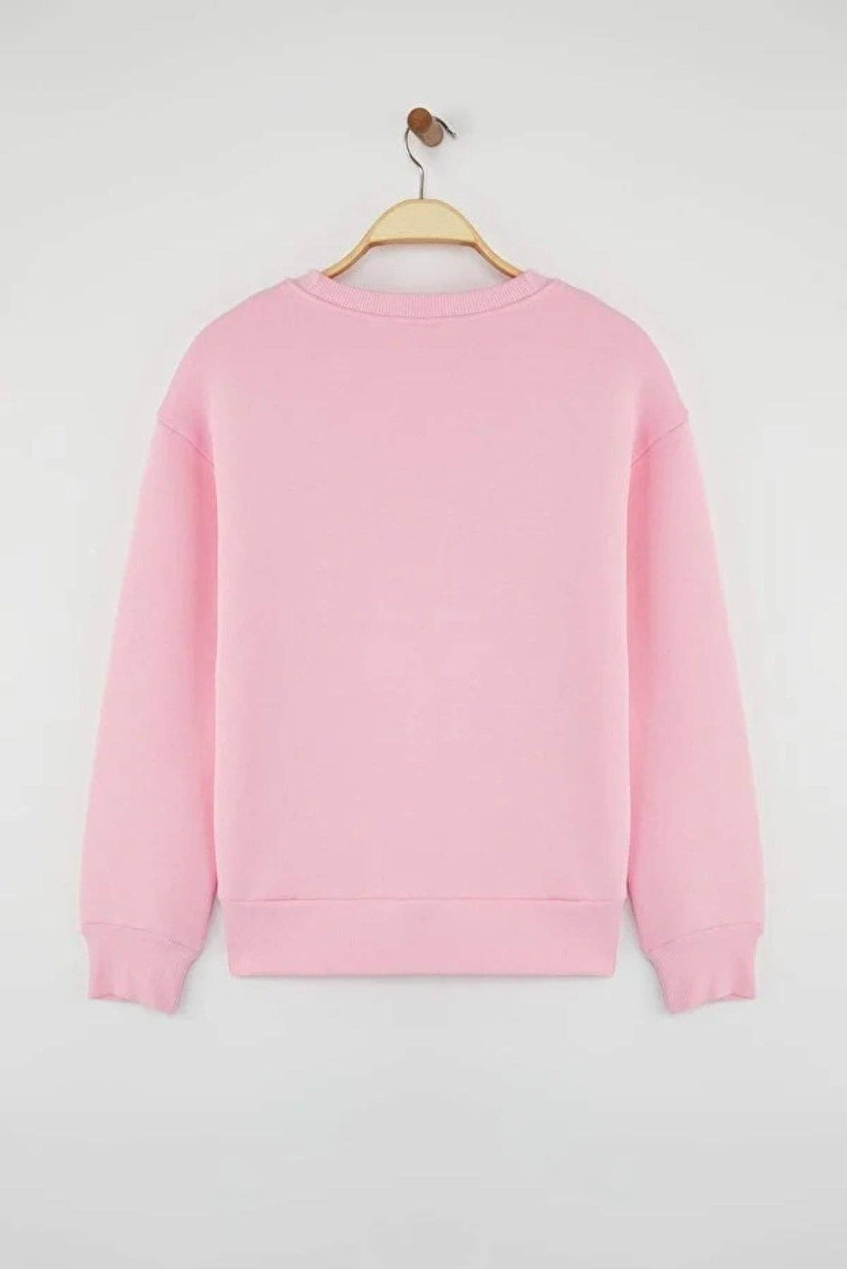 Hoxton Gal – wholesale Sweatshirt – Women's – Thick Fleece-Lined Regular Fit Crew Neck Basic Knit Sweatshirt11