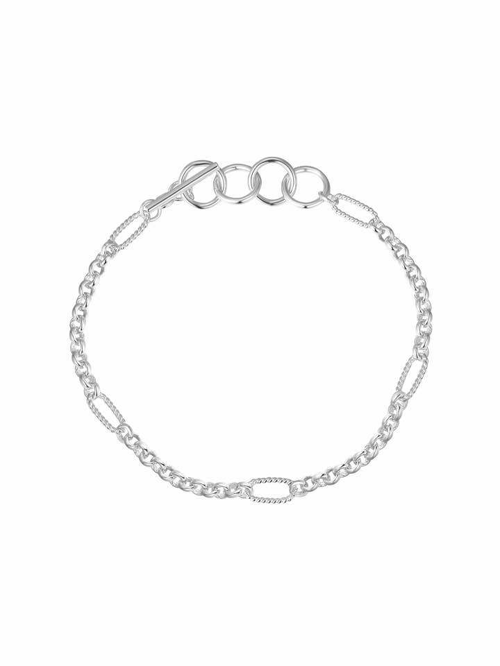 Bracciale a catena Eclipse in argento per la vendita all'ingrosso da parte di Natalie Wood Designs